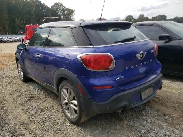 WMWSS5C53DWN49537 - 2013 MINI COOPER S PACEMAN BLUE photo 2