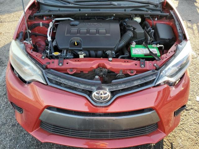 2T1BURHE1GC649601 - 2016 TOYOTA COROLLA L RED photo 11