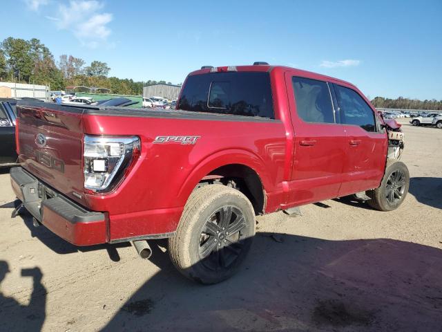 1FTFW1E88MKE97242 - 2021 FORD F150 SUPERCREW RED photo 3