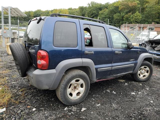 1J4GL48K24W112489 - 2004 JEEP LIBERTY SPORT BLUE photo 3