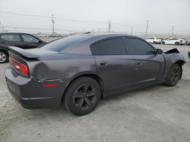 2C3CDXBG1EH337689 - 2014 DODGE CHARGER SE GRAY photo 3