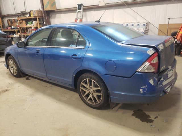 3FAHP0JA5CR422989 - 2012 FORD FUSION SEL BLUE photo 2