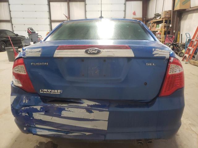 3FAHP0JA5CR422989 - 2012 FORD FUSION SEL BLUE photo 6