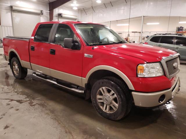 1FTPW14V17FB59674 - 2007 FORD F150 SUPERCREW RED photo 4