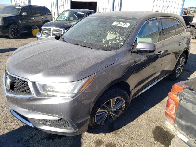 5FRYD3H55HB007207 - 2017 ACURA MDX TECHNOLOGY GRAY photo 1