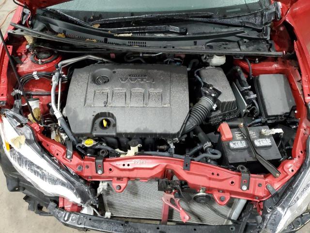 2T1BURHE3FC468739 - 2015 TOYOTA COROLLA L RED photo 11