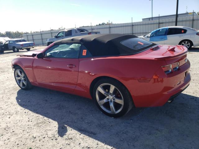 2G1FG3DD4B9204399 - 2011 CHEVROLET CAMARO LT RED photo 2