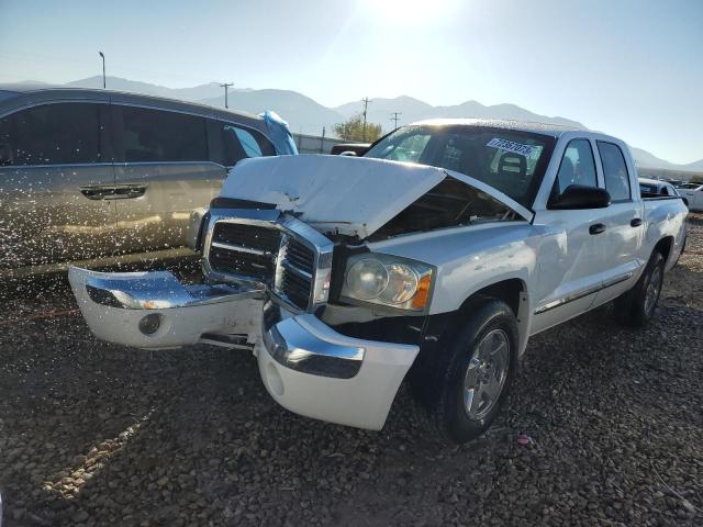 1D7HW58K15S273695 - 2005 DODGE DAKOTA QUAD LARAMIE WHITE photo 1