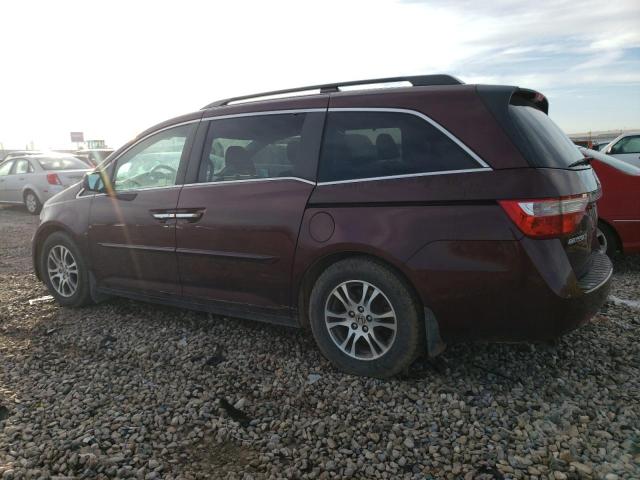 5FNRL5H49CB136975 - 2012 HONDA ODYSSEY EX MAROON photo 2