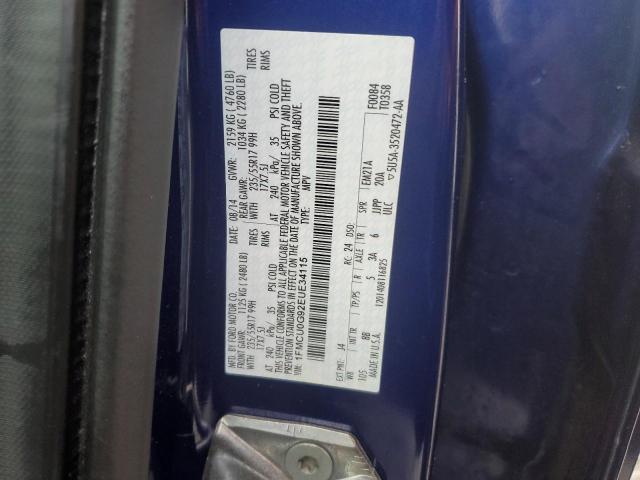 1FMCU0G92EUE34115 - 2014 FORD ESCAPE SE BLUE photo 13