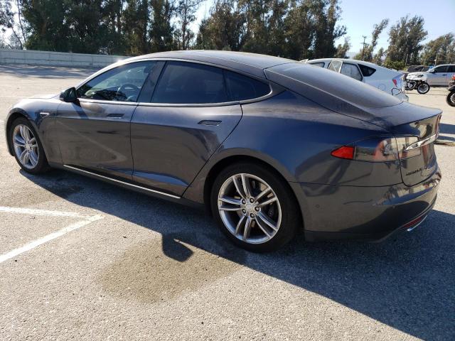 5YJSA1E11FF118985 - 2015 TESLA MODEL S GRAY photo 2