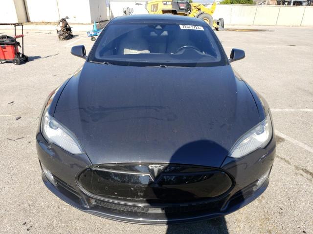 5YJSA1E11FF118985 - 2015 TESLA MODEL S GRAY photo 5