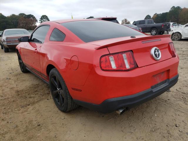1ZVBP8AM4C5205703 - 2012 FORD MUSTANG RED photo 3
