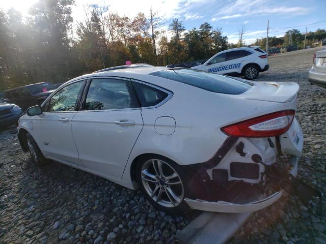 3FA6P0SU0GR348998 - 2016 FORD FUSION TITANIUM PHEV WHITE photo 2