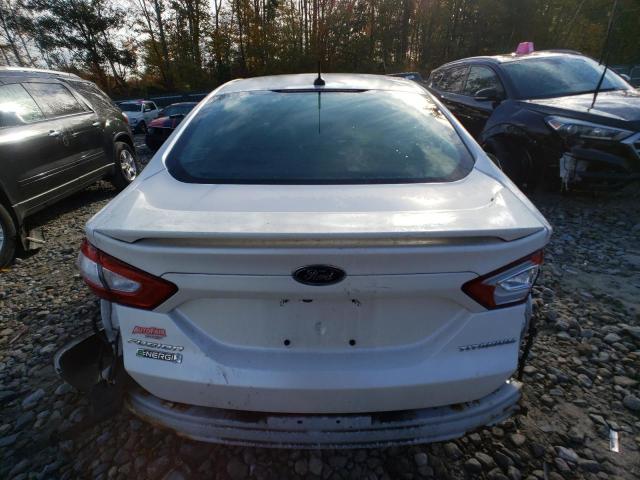 3FA6P0SU0GR348998 - 2016 FORD FUSION TITANIUM PHEV WHITE photo 6