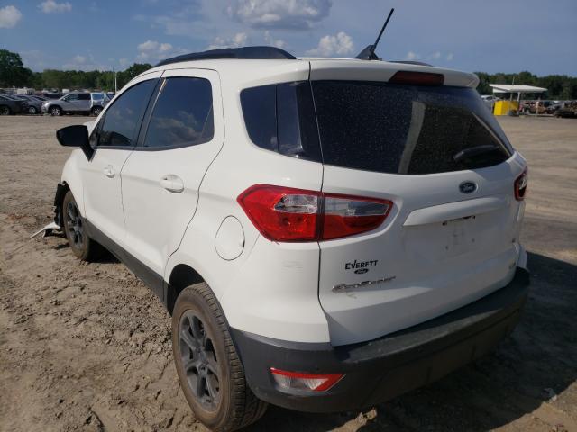 MAJ3P1TE7JC225575 - 2018 FORD ECOSPORT SE WHITE photo 3