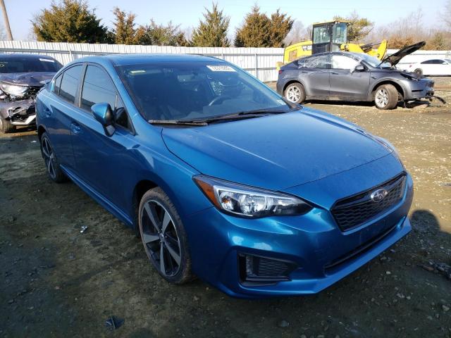 4S3GKAM65J3614989 - 2018 SUBARU IMPREZA SPORT BLUE photo 4