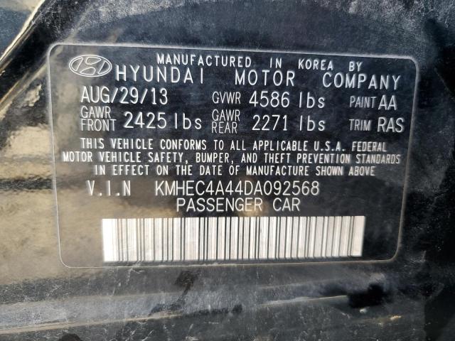 KMHEC4A44DA092568 - 2013 HYUNDAI SONATA HYBRID BLACK photo 13