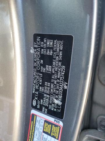 KNDJX3AA2J7574259 - 2018 KIA SOUL ! GRAY photo 12