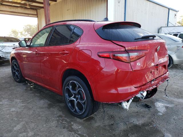 ZASPAKBNXN7D46630 - 2022 ALFA ROMEO STELVIO TI RED photo 2