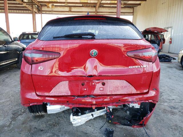 ZASPAKBNXN7D46630 - 2022 ALFA ROMEO STELVIO TI RED photo 6
