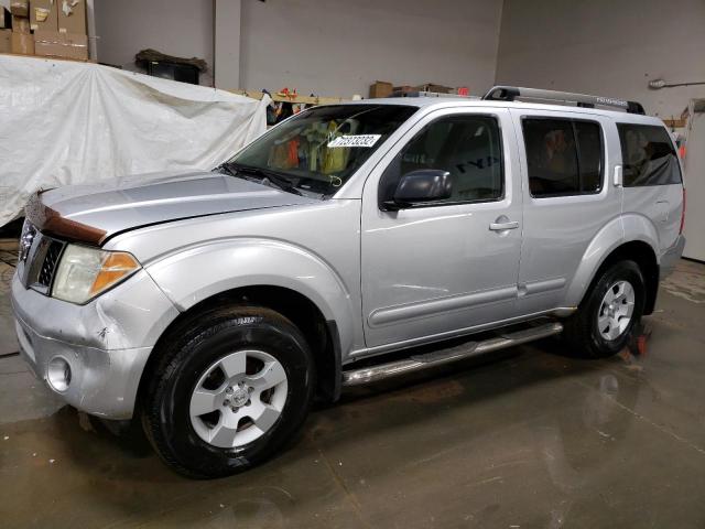 5N1AR18W85C752832 - 2005 NISSAN PATHFINDER LE ვერცხლისფერი ფოტო 1