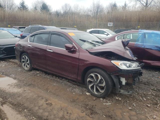 1HGCR3F8XHA040577 - 2017 HONDA ACCORD EXL MAROON photo 4