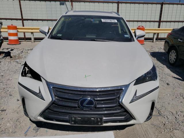 JTJBJRBZ2H2051342 - 2017 LEXUS NX 300H WHITE photo 5