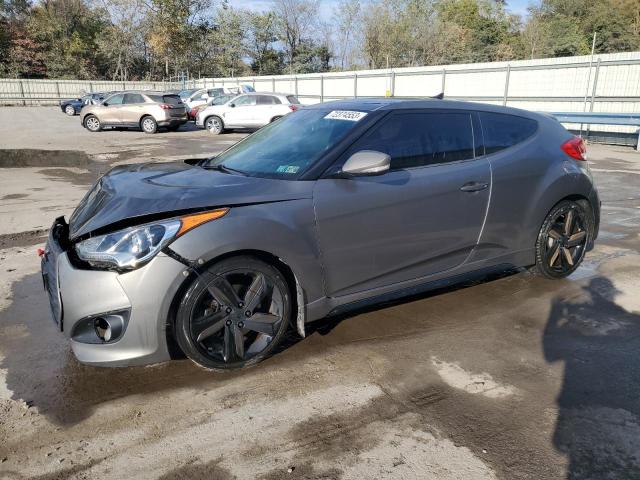 KMHTC6AE9DU121802 - 2013 HYUNDAI VELOSTER TURBO GRAY photo 1