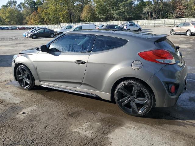 KMHTC6AE9DU121802 - 2013 HYUNDAI VELOSTER TURBO GRAY photo 2