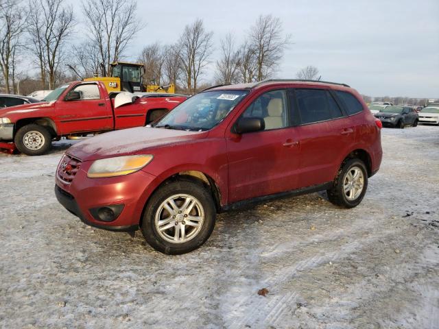 5NMSG3AB4AH357835 - 2010 HYUNDAI SANTA FE GLS RED photo 1