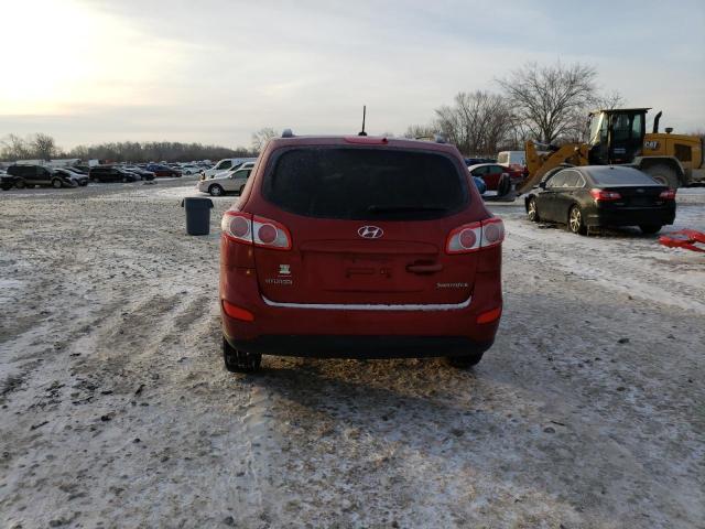 5NMSG3AB4AH357835 - 2010 HYUNDAI SANTA FE GLS RED photo 6