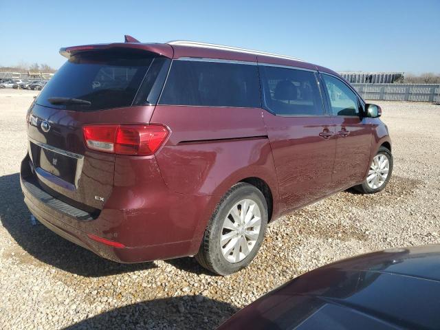 KNDMC5C15G6161820 - 2016 KIA SEDONA EX BURGUNDY photo 3