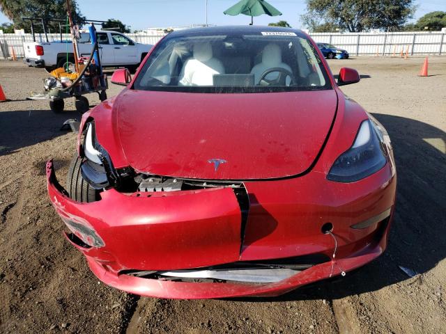 5YJ3E1EA0NF373327 - 2022 TESLA 3 RED photo 5