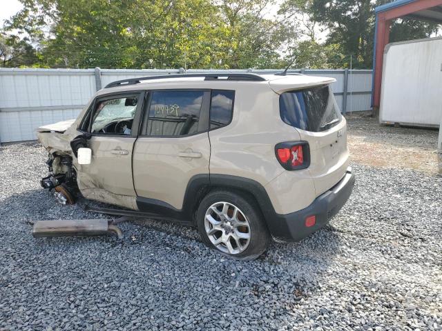 ZACCJABT8GPC48413 - 2016 JEEP RENEGADE LATITUDE TAN photo 2