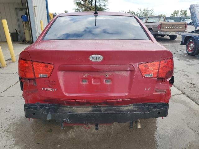 KNAFU4A2XD5735936 - 2013 KIA FORTE EX RED photo 6