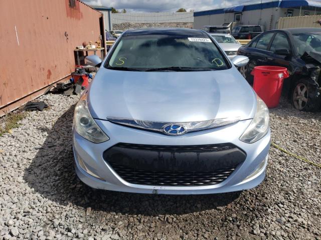 KMHEC4A40BA014687 - 2011 HYUNDAI SONATA HYBRID BLUE photo 5