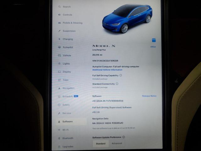 5YJXCDE22LF306226 - 2020 TESLA MODEL X BLUE photo 9