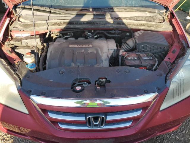 5FNRL38206B079170 - 2006 HONDA ODYSSEY LX RED photo 12