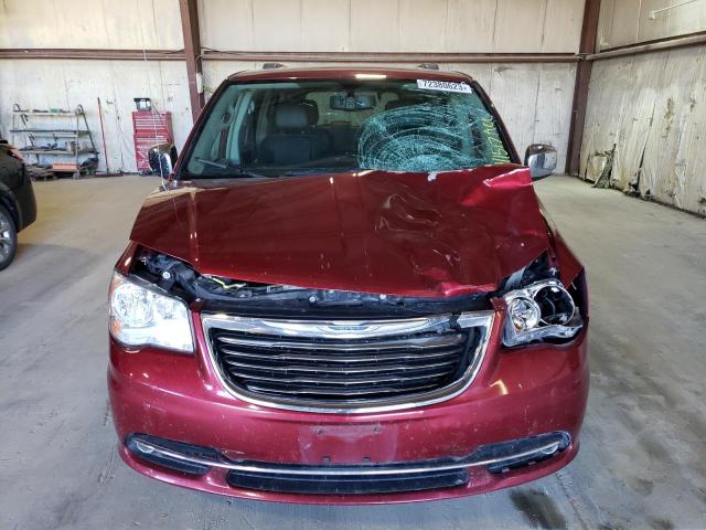 2C4RC1CG2GR111517 - 2016 CHRYSLER TOWN & COU TOURING L RED photo 5