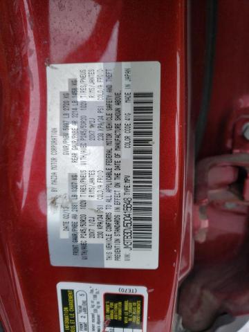 JM3TB3DV5D0415648 - 2013 MAZDA CX-9 GRAND TOURING RED photo 12