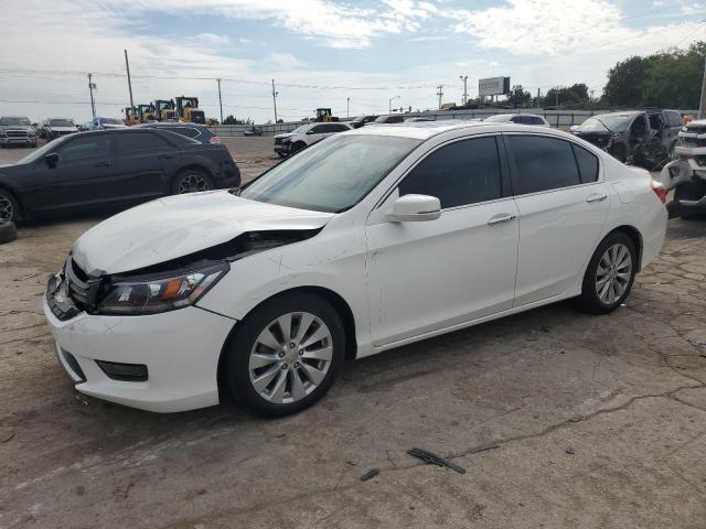 1HGCR2F70EA025602 - 2014 HONDA ACCORD EX WHITE photo 1