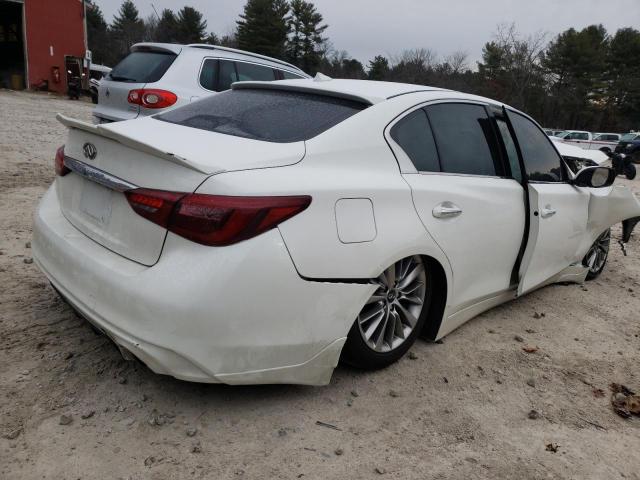 JN1EV7AR5JM443514 - 2018 INFINITI Q50 LUXE WHITE photo 3