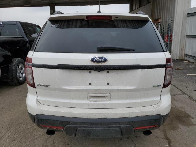 1FM5K8GT9EGB65960 - 2014 FORD EXPLORER SPORT WHITE photo 6