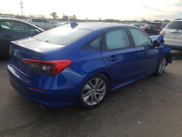 2HGFE2F57NH594682 - 2022 HONDA CIVIC SPORT 蓝色 照片 3