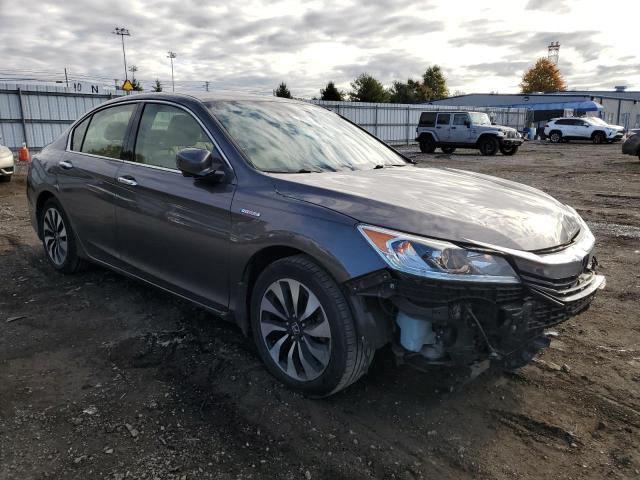 JHMCR6F36HC005932 - 2017 HONDA ACCORD HYBRID GRAY photo 4