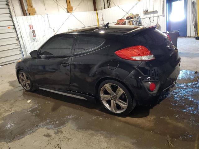 KMHTC6AE0DU122143 - 2013 HYUNDAI VELOSTER TURBO BLACK photo 2