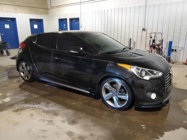 KMHTC6AE0DU122143 - 2013 HYUNDAI VELOSTER TURBO BLACK photo 4