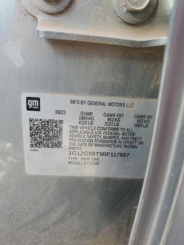 1G1ZG5ST5RF117907 - 2024 CHEVROLET MALIBU RS 灰色 照片 13