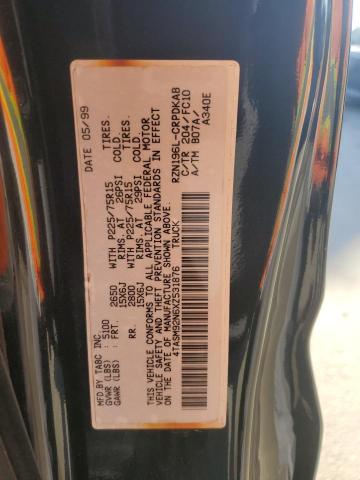 4TASM92N6XZ531876 - 1999 TOYOTA TACOMA XTRACAB PRERUNNER შავი ფოტო 13